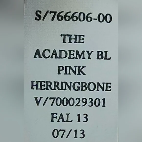 Gap Pink Herringbone The Academy Blazer Size 8 - Picture 9 of 10
